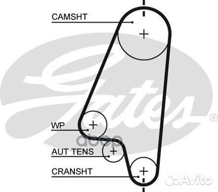 Комплект ремня грм opel/GM 1.6 Z16SE (с помпой)