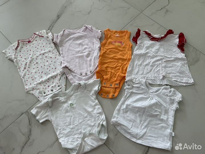 Детские вещи на девочку пакетом 60 62