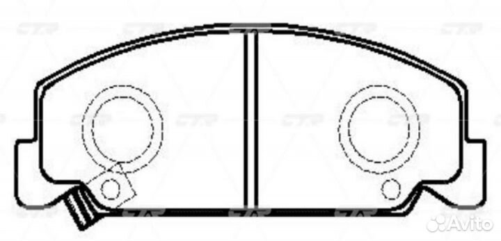 CTR GK0322 / ckho-5 Колодки тормозные дисковые пер