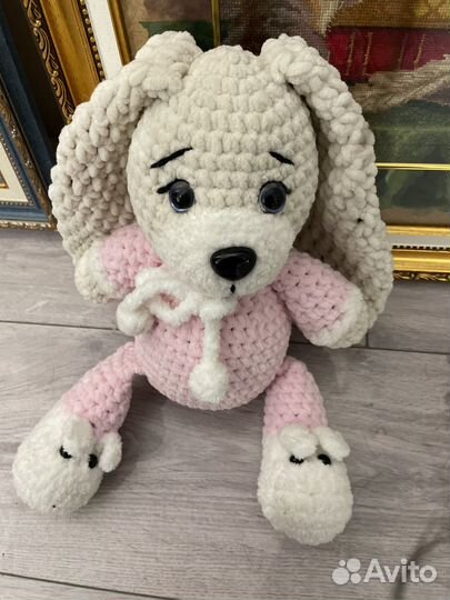 Мягкая игрушка заяц ручной работы