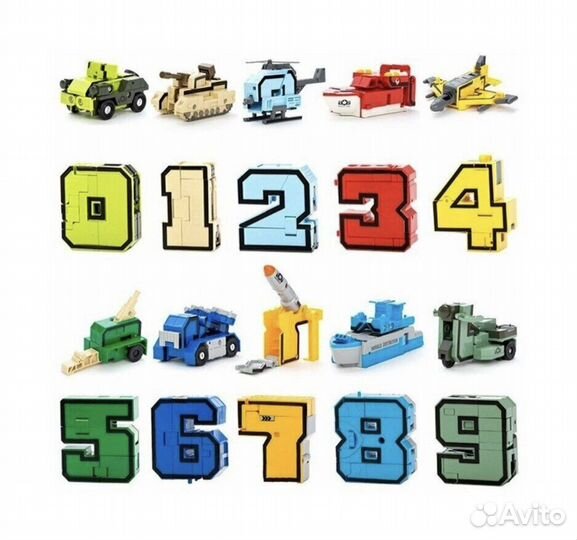 Цифры трансформеры в чемодане