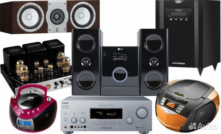 Ремонт акустических систем,колонок, приставок, муз