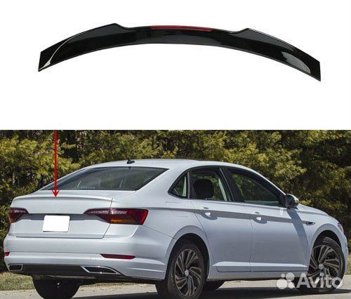 Jetta 7 Спойлер на крышку багажника