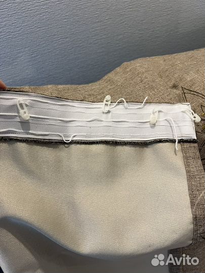 Шторы рогожка бежевые