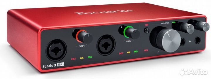Аудиоинтерфейс usb Focusrite Scarlett 8i6 3rd Gen