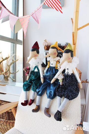 Кукла Пиноккио, буратино ручная работа
