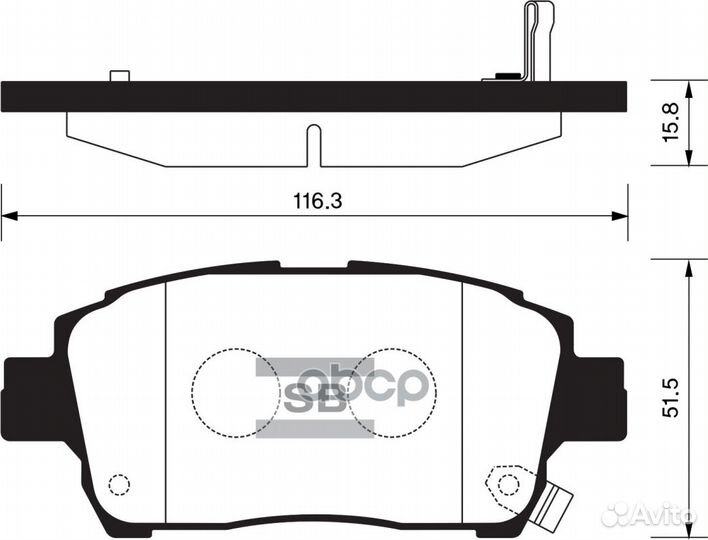 Колодки тормозные перед toyota corolla ##E12#/S