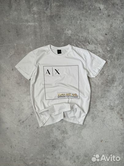 Armani exchange BIG logo футболка оригинал