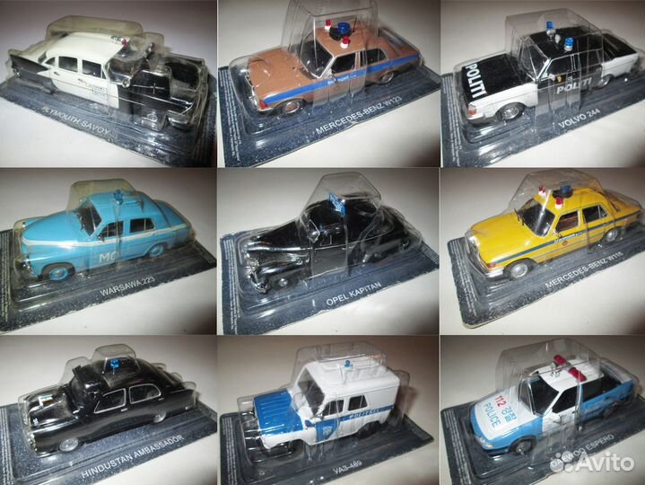 Деагостини модель авто Полиция Мира 1-43