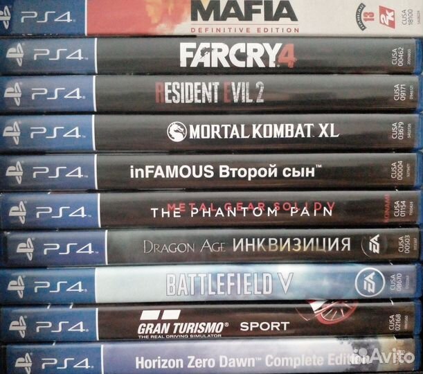 PS4 диски с играми