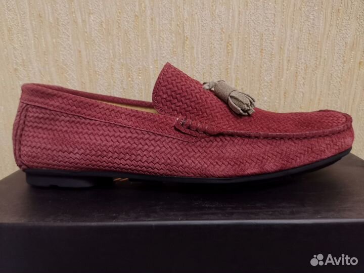 Мокасины замша Simone Mariotti Italy (р.44/29см)