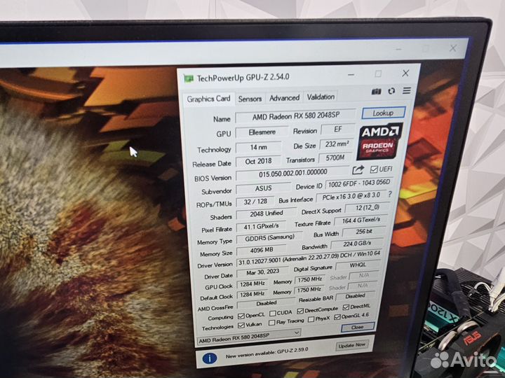 Asus RX 580 Expedition (Samsung)