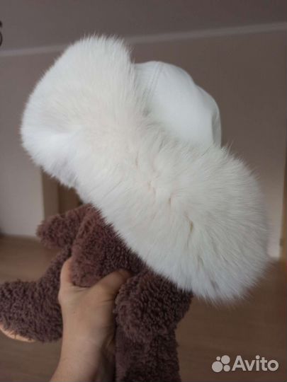 Шапка ушанка из финского песца