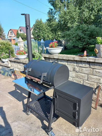 Мангал коптильня смокер
