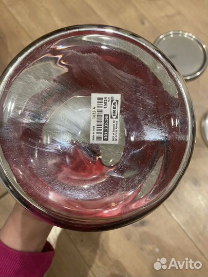 Подсвечник IKEA стекло