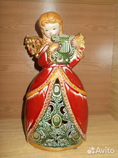 Статуэтка-подсвечник Ангел с лирой