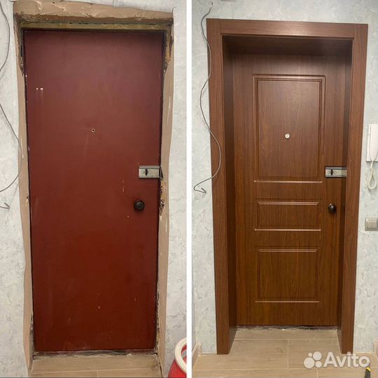 Панель накладки доборы комплект на входные двери