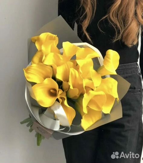 Крупные каллы, каллы букет, букет цветов