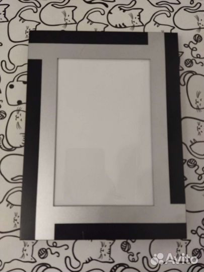Рамка для фото 10 х 15 металлическая со стеклом
