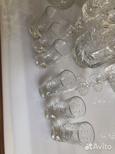 Графин хрустальный с рюмками