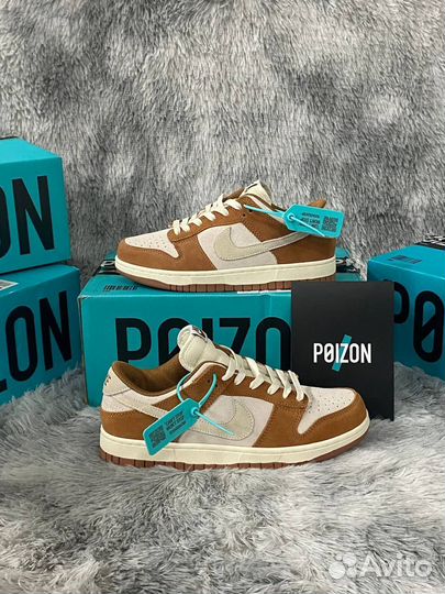 Nike Dunk Low Medium Curry Коричневые Оригинал Poi