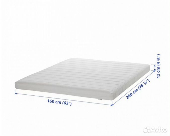 Матрас 160х200 икея асванг