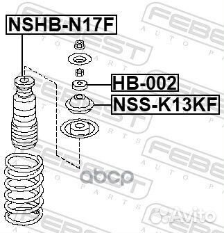 Опора переднего амортизатора nssk13KF Febest