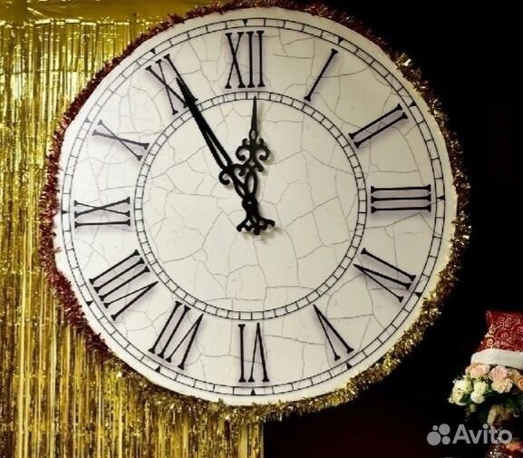 Декоративные новогодние часы