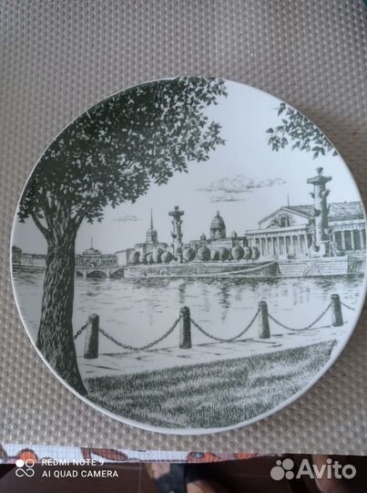 Тарелка настенная из серии Санкт-Петербург