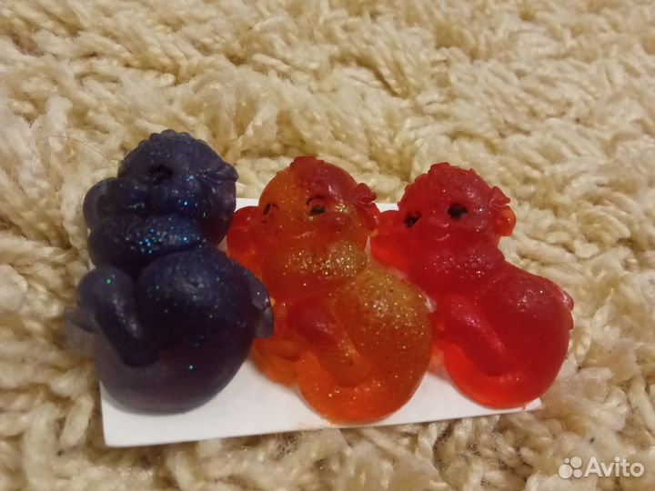 Мыло ручной работы дракончики и кубик с розой