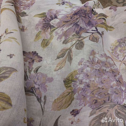 Готовый тюль лён батист