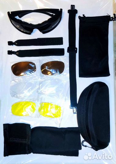 Очки тактические защитные. Новые с 4мя линзами