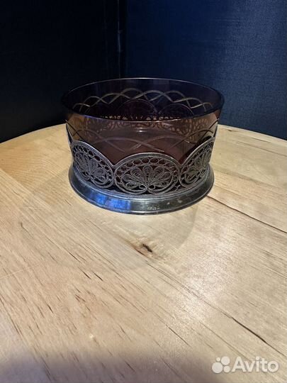 Подстаканники СССР и конфетница