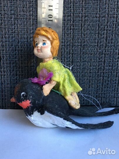 Елочные игрушки из ваты. Handmade