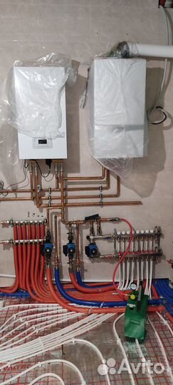 Монтаж систем отопления\водоснабжения\в частный до