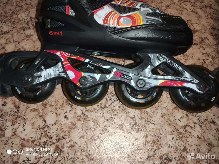 Коньки роликовые 31-36 разм