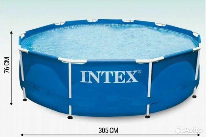 Intex 28202NP каркасный бассейн 305х76см