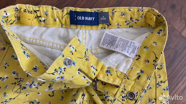 Джинсовые шорты old navy 6 лет