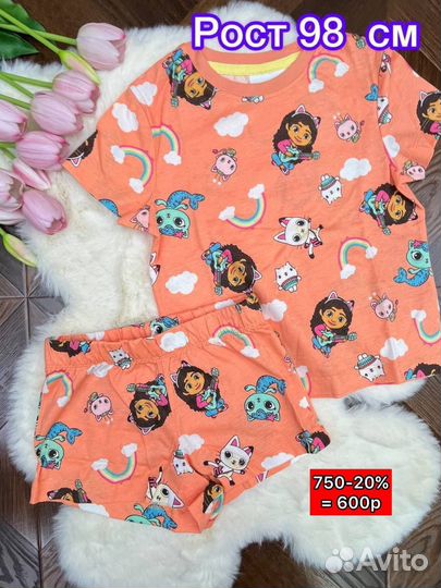 Пижама одежда для девочки 98см Primark