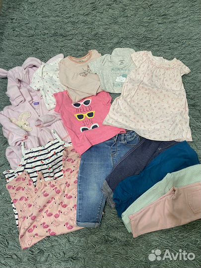 Вещи пакетом для девочки 6-9 мес