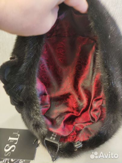 Норковый берет мягкий