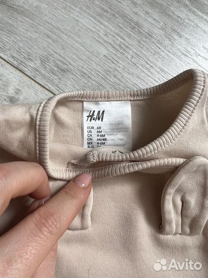 Комбинезон боди zara hm 68 размер