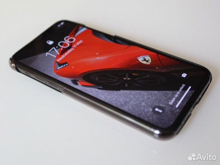 Чехол iPhone X и XS с карманом (кошельком)