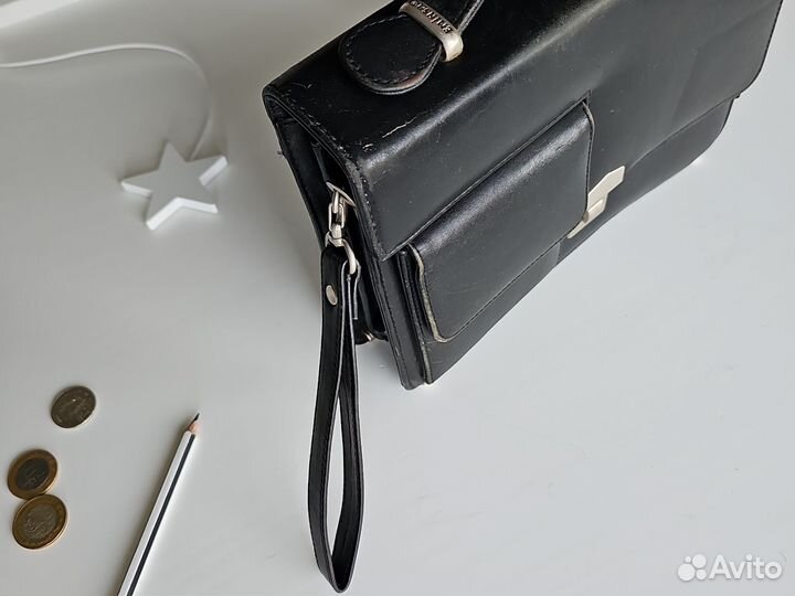 Барсетка из 90 х кожаная мужская