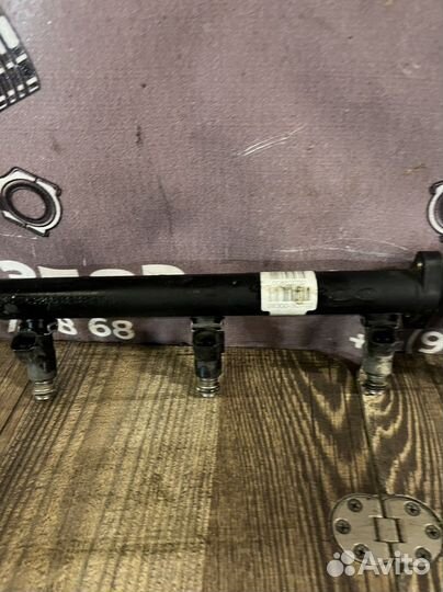 Рейка топливная(рампа) С форсунками Kia quoris 3.8