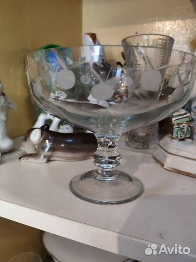 Креманки хрусталь и конфетница СССР