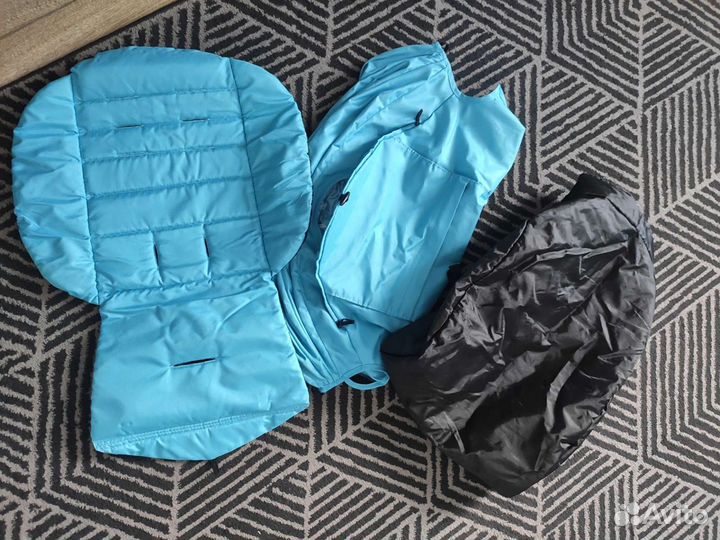 Не коляска Комплект текстиля на коляску (голубой)