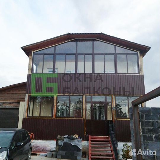 Остекление балконов. Окна пвх