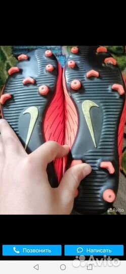 Футбольные бутсы 36 размер nike