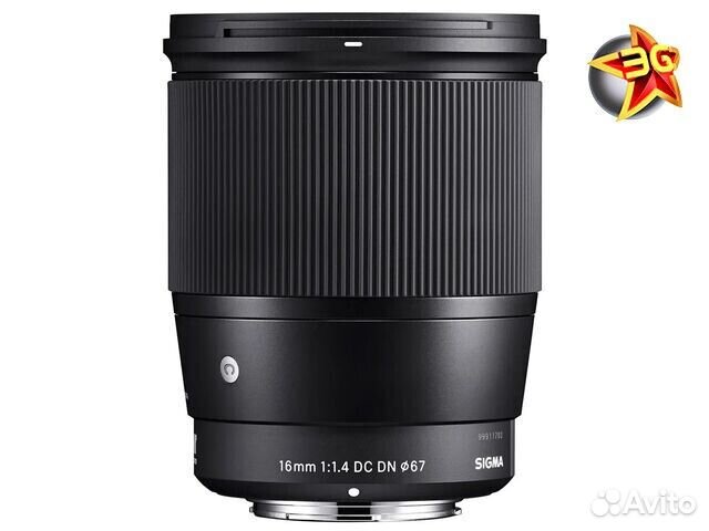 Объектив Sigma AF 16mm f/1.4 DC DN Fujifilm X-moun